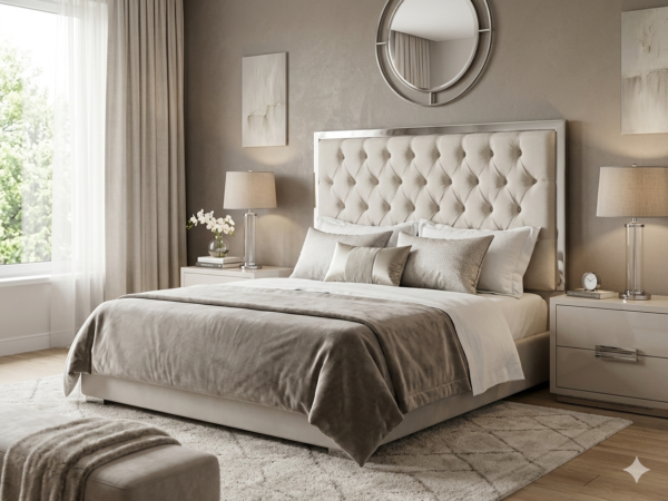 Respaldo capitone Respaldo de Cama Capitoné Premium 2 Plazas - Mundo Capitone Chile